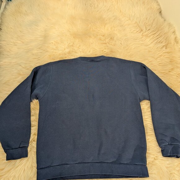 Nike Team 90s Vintage Women's s Blue Swoosh Pullover Sweatshirt Size M - Picture 8 of 8